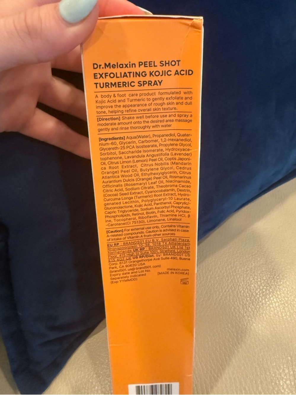 Peel Shot Exfoliating Kojic Acid Turmeric Body Spray - Picture 4 of 5